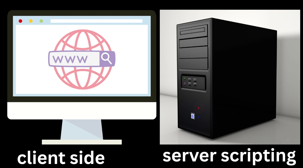 client and server scripting languages in hindi